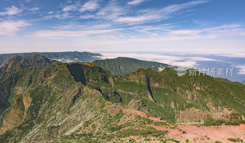 PR1 Pico do Arieiro - Pico Ruivo徒步旅行马德拉葡萄牙